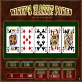 Free classic video poker game for one player without registration: Mikey's Poker safe free gambling games